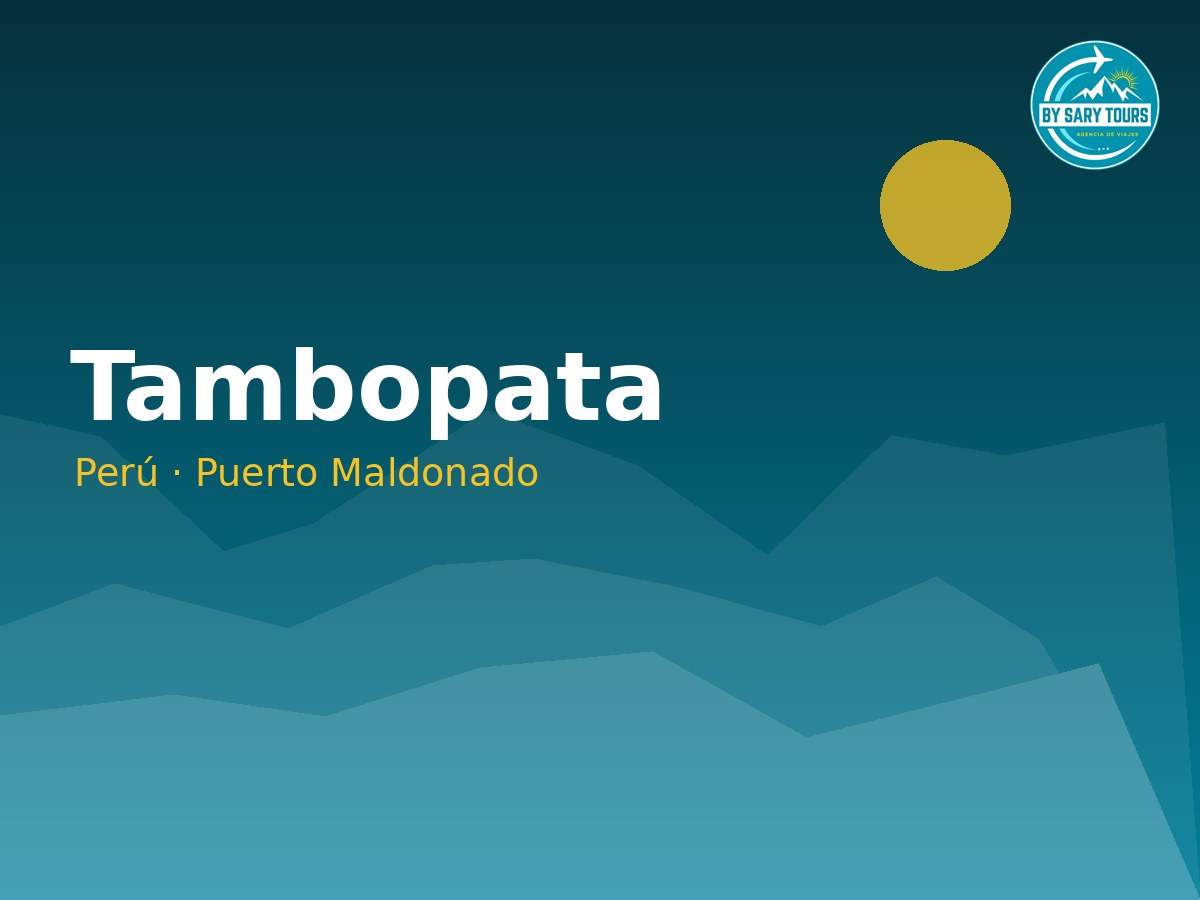 Tour Reserva Nacional Tambopata 3 Días